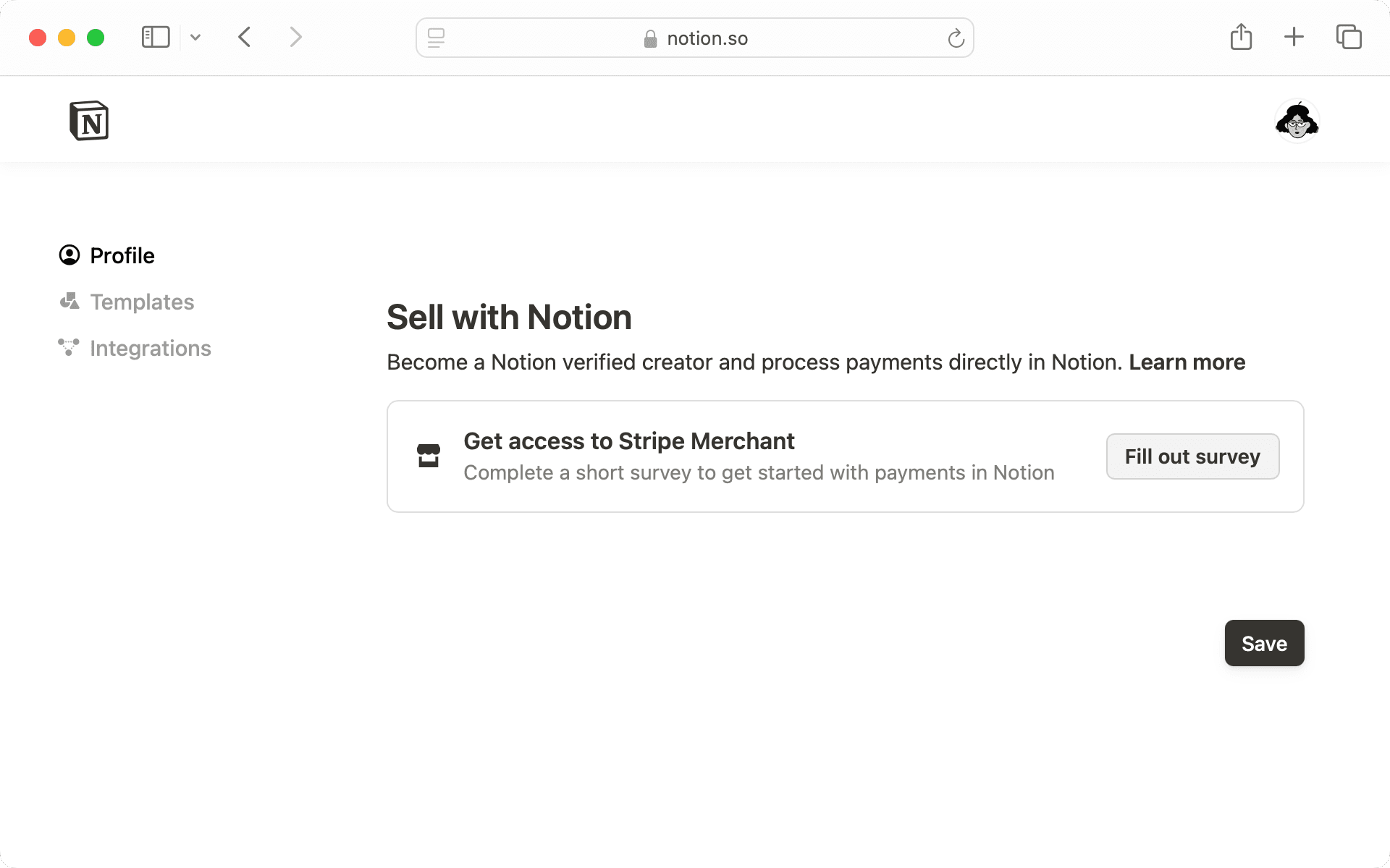 hc: sell with notion
