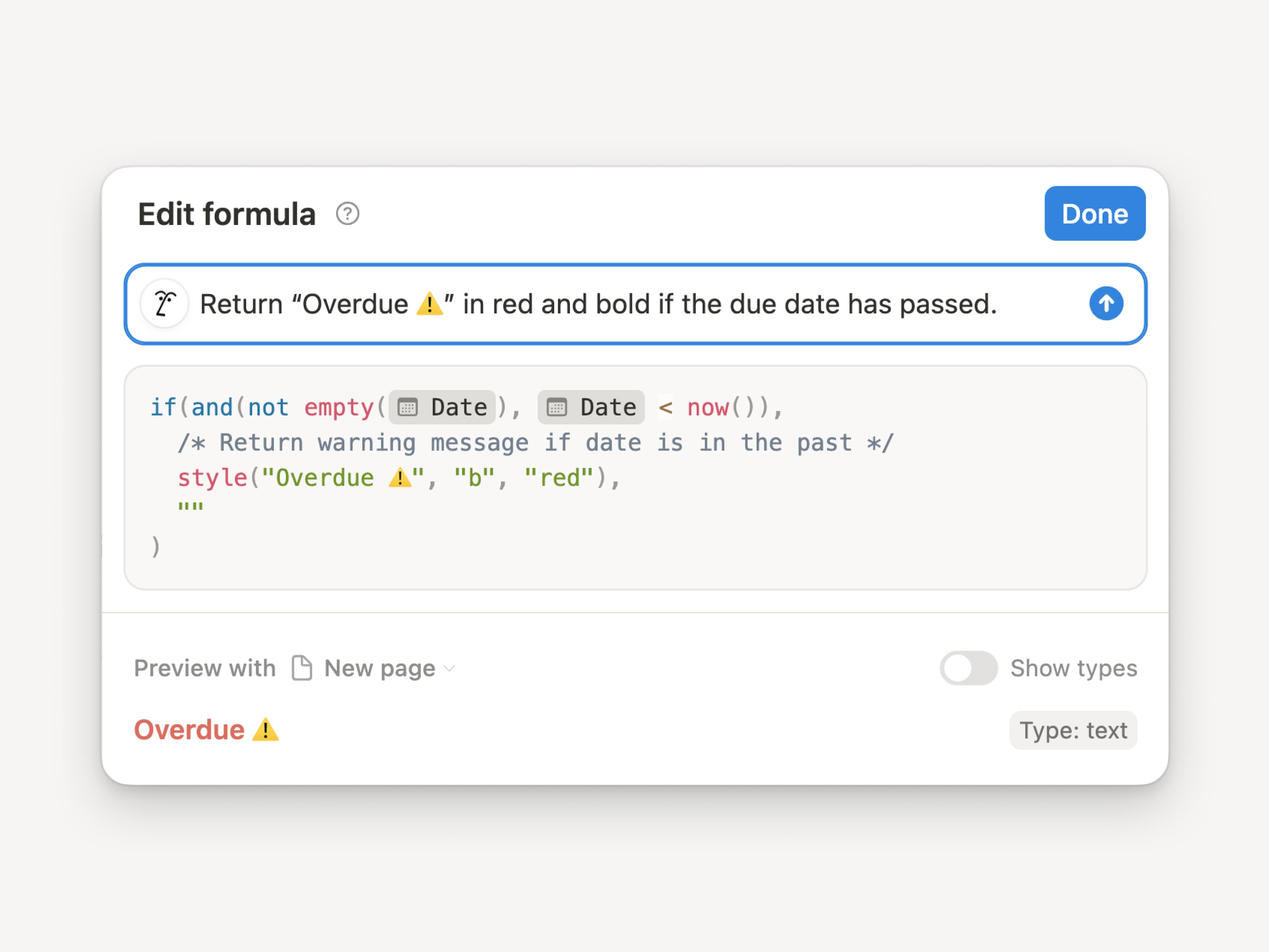 formulas